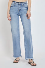 Ava High Rise Wide Leg Jeans Light Wash