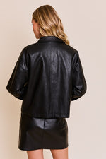 Vegan Leather Jacket Black