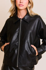 Vegan Leather Jacket Black