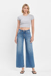 High Rise Wide Leg Jeans Medium Wash