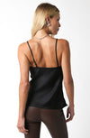 Sleeveless V Neckline Top Black