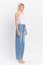 Maya High Rise Wide Barrel Jeans Medium Wash