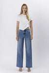 High Rise Wide Leg Jeans Medium Wash