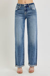 High Rise Baggy Wide Leg Jeans Medium Wash