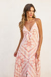 Waitlist 1/20 ♥ Roselyn Sleeveless Back Tie Paisley Scarf Print Maxi Dress Pink