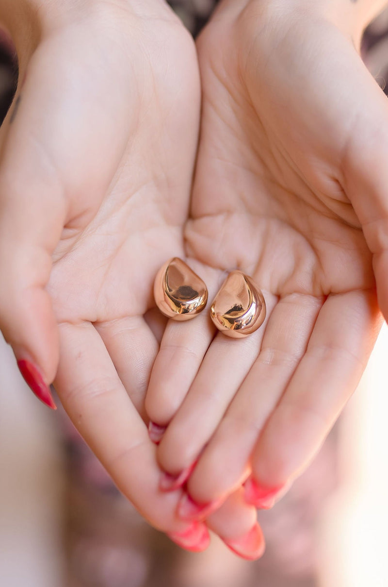  Teardrop Earrings Gold