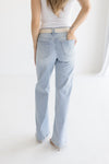 High Rise Wide Leg Jeans Light Wash