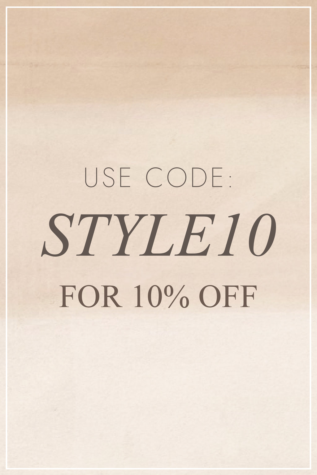 USE CODE: STYLE10