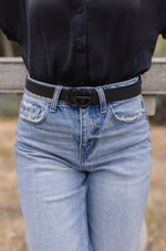 Logo Buckle Belt Black