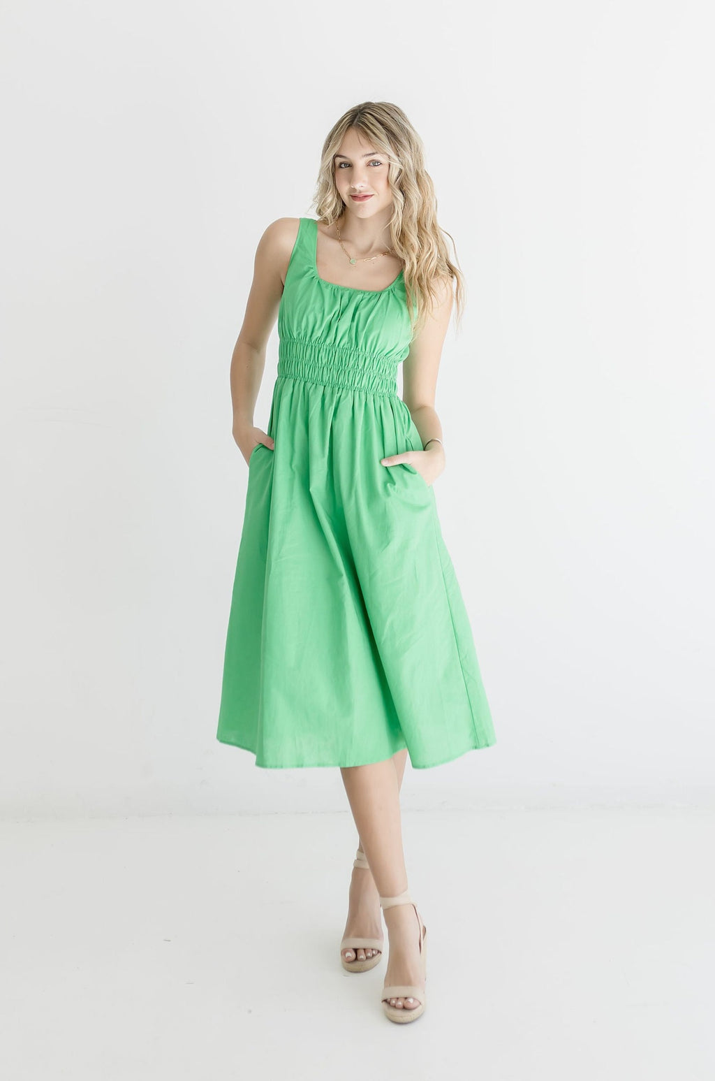 Machi Dress Green by Mikah – The Mimi Boutique