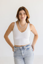 Layered Chunky Chain Link Necklace Silver