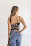  Leopard Print Cami And Cardigan Set Khaki