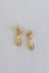 Multi Layered Drop Earrings Gold