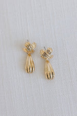 Multi Layered Drop Earrings Gold