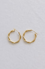  Twisted Hoop Earrings Gold