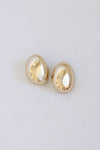 Chunky Oval Earrings Gold