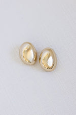 Chunky Oval Earrings Gold