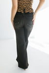  High Rise Wide Leg Jeans Black