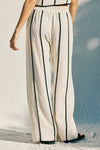 Waitlist 12/4 ♥ Mercy Sleeveless Contrast Linen Vest And Pants Natural