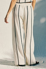 Waitlist 12/4 ♥ Mercy Sleeveless Contrast Linen Vest And Pants Natural