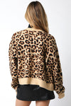 Winona Button Down Leopard Print Cardigan Brown