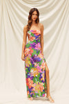 Sleeveless Floral Print Maxi Dress Viole